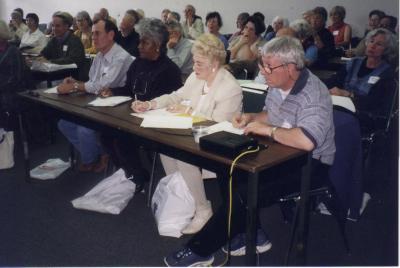 Retirees at an early workshop